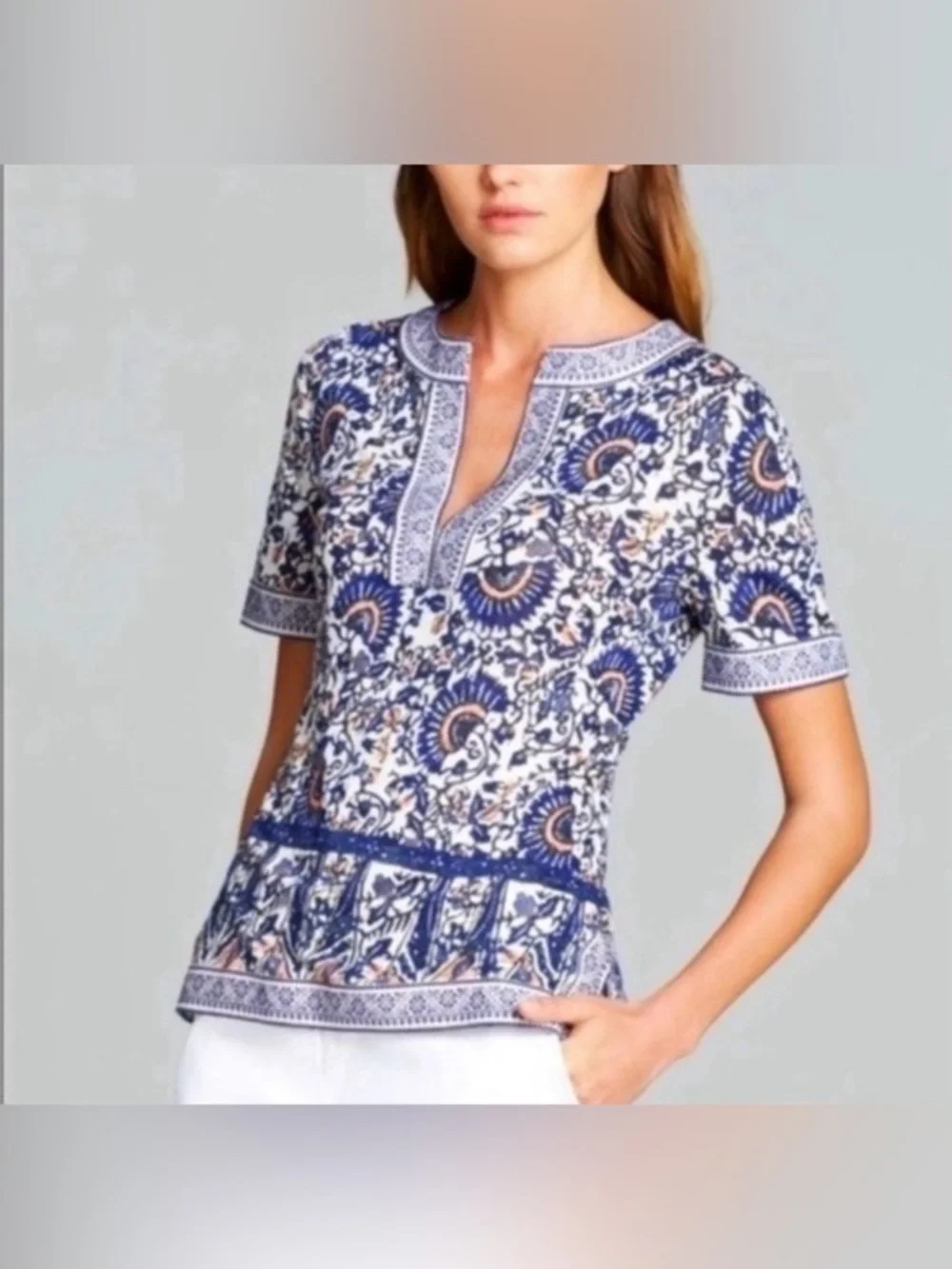 Tory Burch Brinda Linen Top